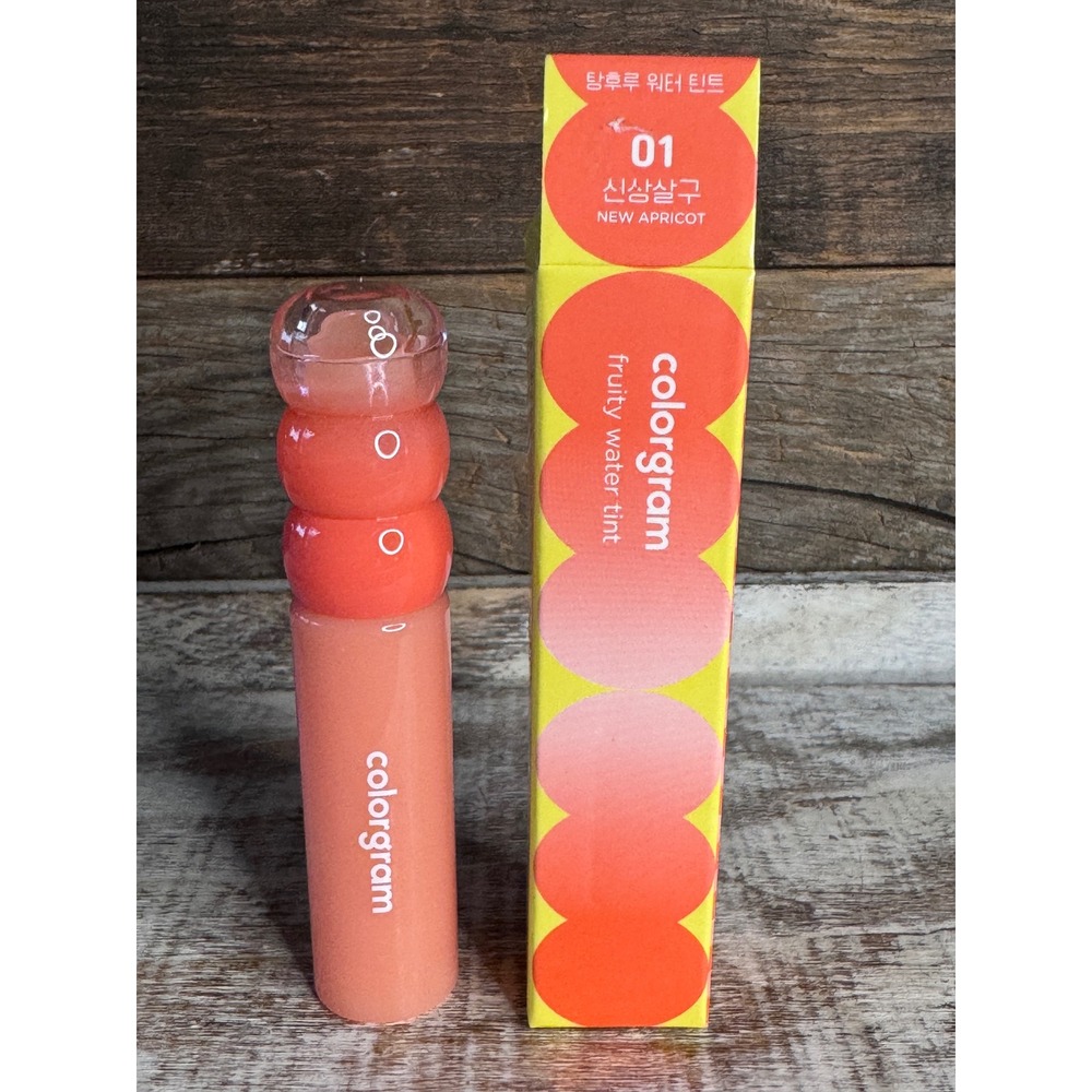 Colorgram Fruity Water Tint | 01 New Apricot | K-Beauty Lip Stain | MSRP $12